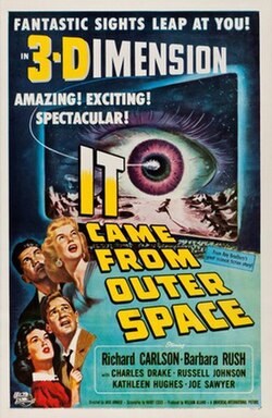 Cartel de Vinieron del espacio
