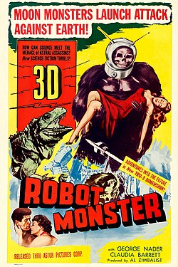 Cartel de Robot Monster