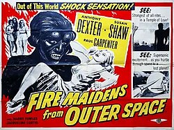 Cartel de Fire Maidens from Outer Space