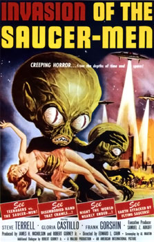 Cartel de La Invasión de los Hombres del espacio