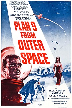 Cartel de Plan 9 del Espacio Exterior
