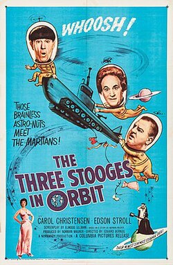 Cartel de The Three Stooges in Orbit