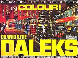 Cartel de Doctor Who y los Daleks
