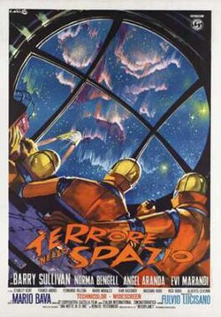 Cartel de Terror en el espacio