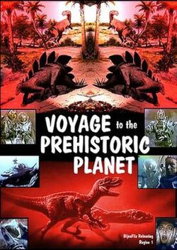 Cartel de Viaje al Planeta Prehistórico