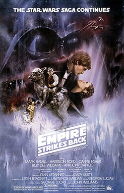 Cartel de Star Wars: Episodio V - El Imperio Contraataca