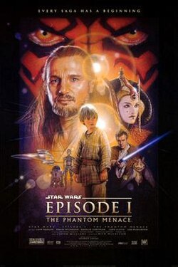 Cartel de Star Wars: Episodio I - La Amenaza Fantasma