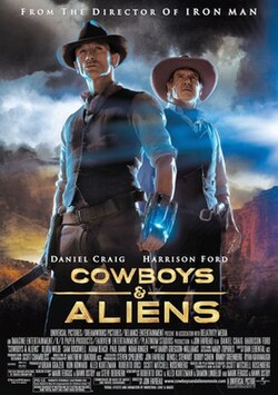 Cartel de Cowboys & Aliens